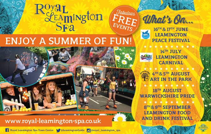Join in the “Summer of Fun” at Royal Leamington Spa…