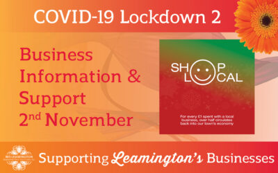 Lockdown 2 – Info, Support & Grants: 2nd November