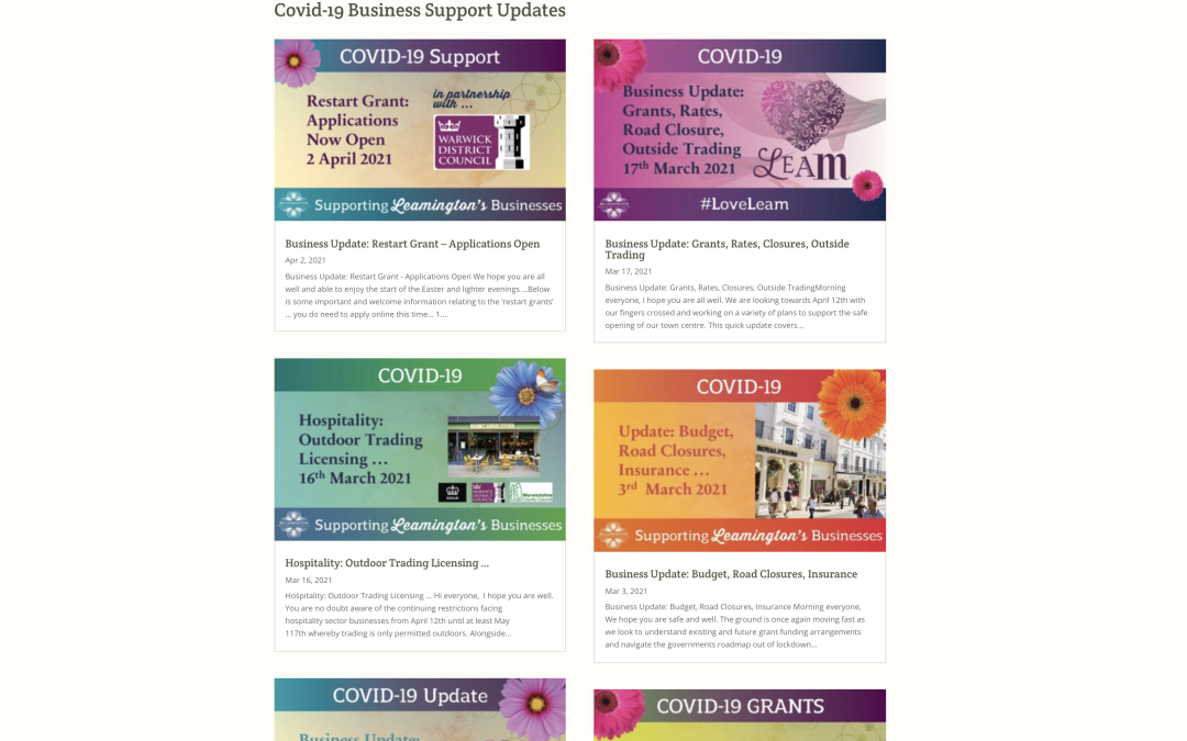 Business Support through Covid-19